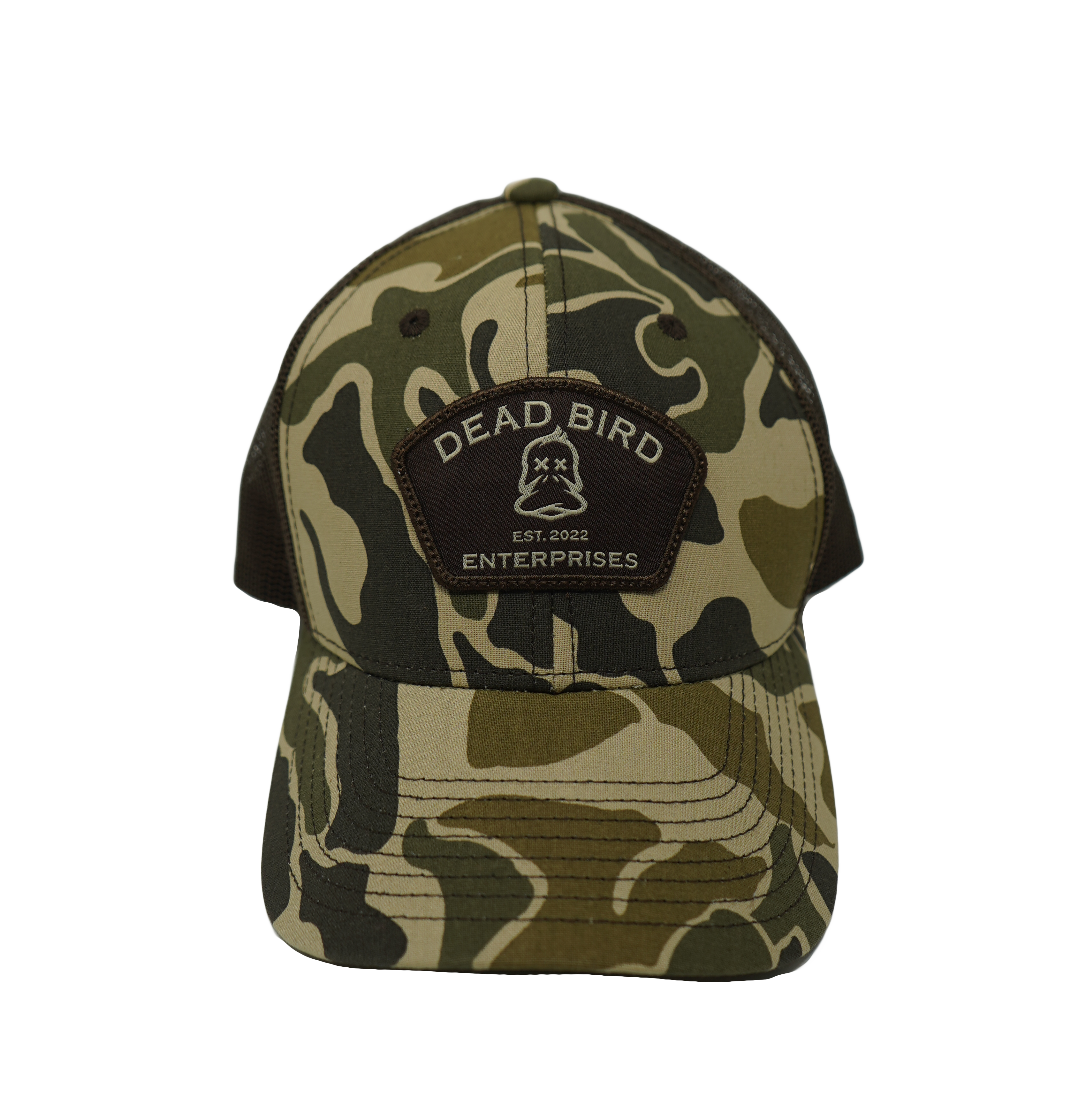 Dead Bird Embroidered Patch Duck Camo Snap Back Cap