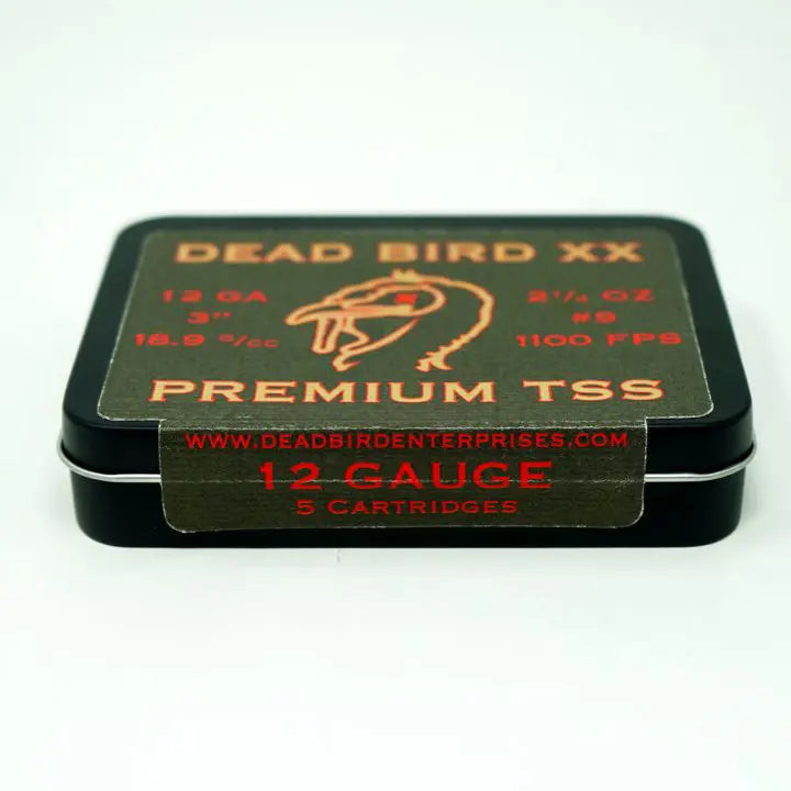 12 Gauge 3” 2-1/4oz #9’s @ 1100FPS
