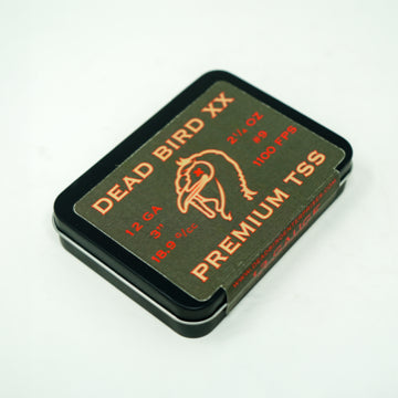12 Gauge 3” 2-1/4oz #9’s @ 1100FPS