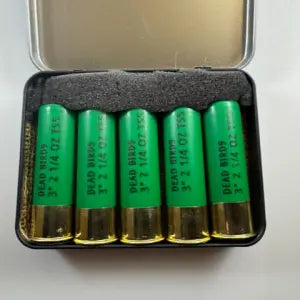 12 Gauge 3” 2-1/4oz #9’s @ 1100FPS